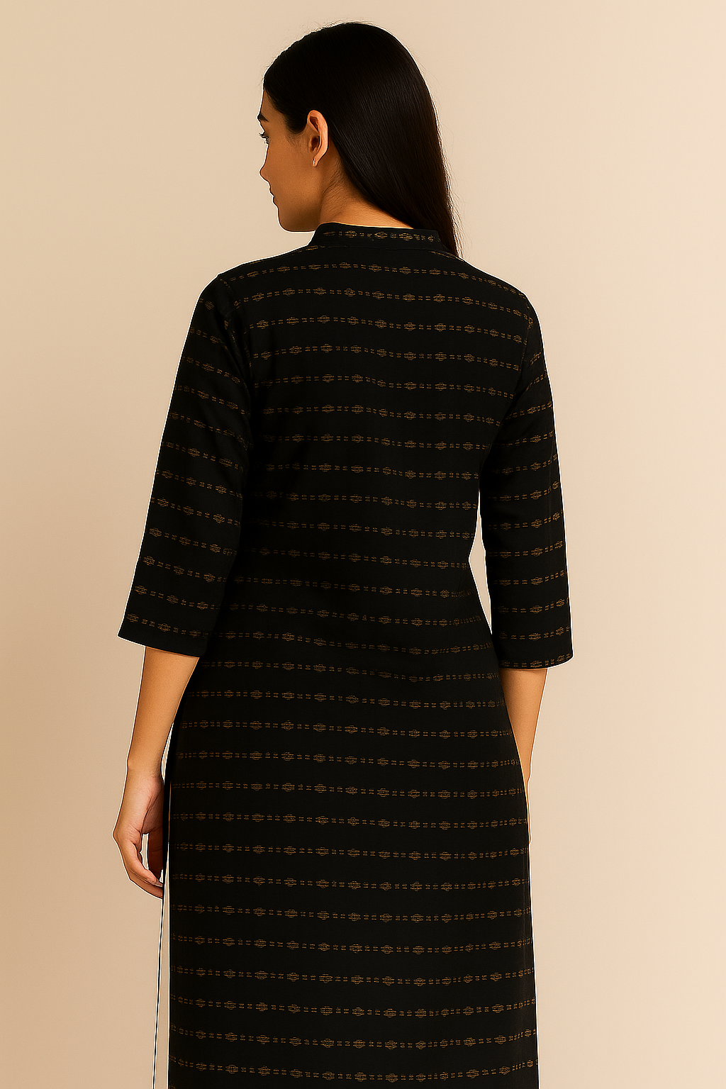 Classic in Black – Zivora’s Elegant Khadi Kurti