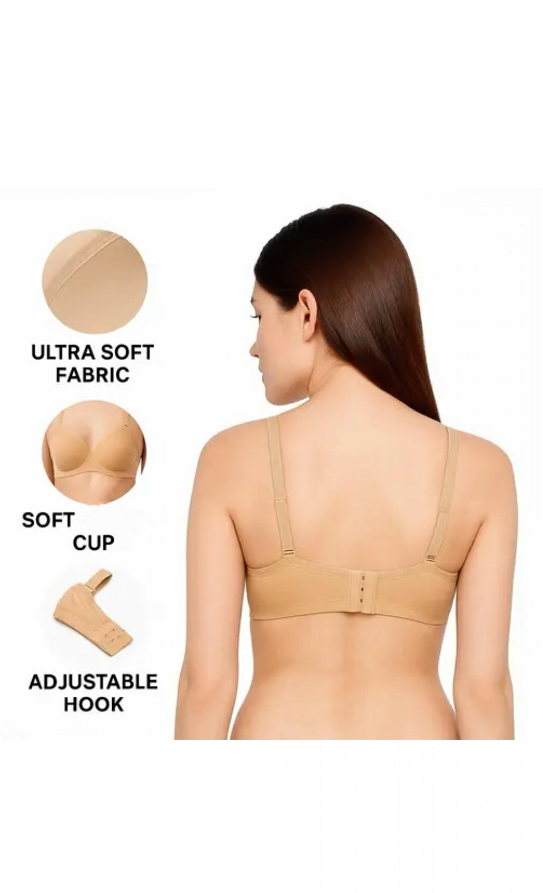 Zivora Everyday Comfort Bras – Set of 3