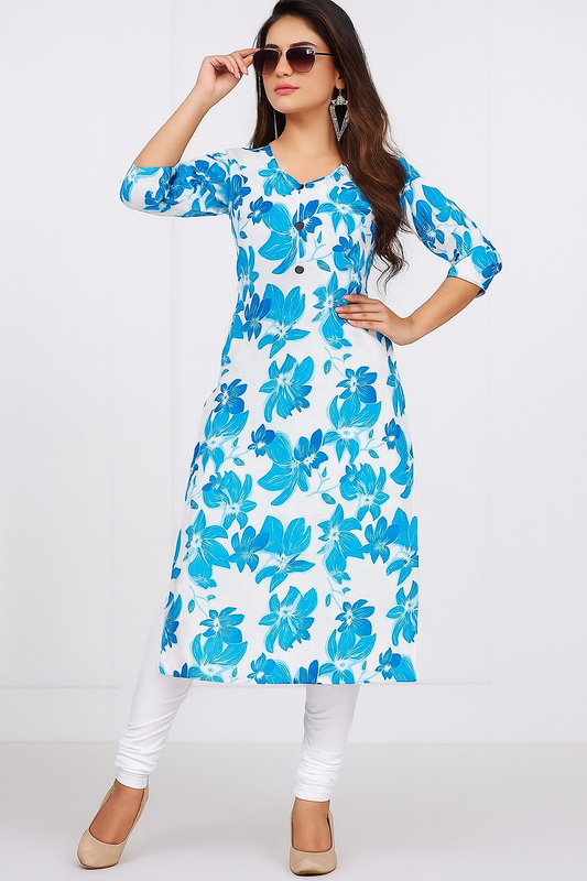 Graceful in Khadi – Zivora’s Timeless Kurti Set